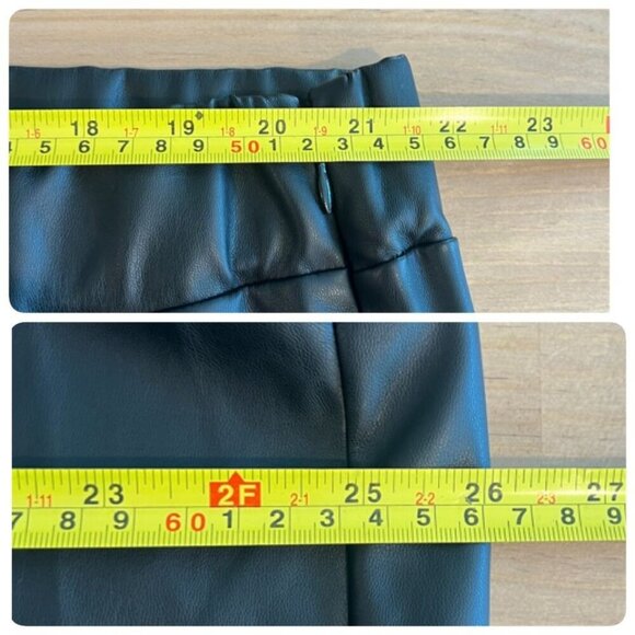 Michael Michael Kors Plus Size 3X Faux-Leather Skinny Ankle Pants - Black - Picture 10 of 12